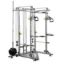 Rack de musculation de type Gantry avec Smith Machine, en acier, avec disques de poids réglables, personnalisable, pour salle de sport commerciale haut de gamme, pour tractions