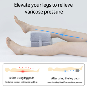 Coussin de soutien du genou en coton écologique oreiller de jambe en mousse à mémoire de forme ergonomique femmes enceintes tricoté Rectangle repose-<span class=keywords><strong>pieds</strong></span> hôtel - Product Image 4