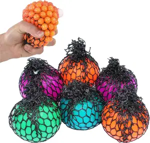 Stress Relief Squeezing Soft Rubber Vent Grape Ball Hand Wrist Toy Funny Geek Gadget Vent Toy, Grape Slime Soft Squeeze Ball Toy