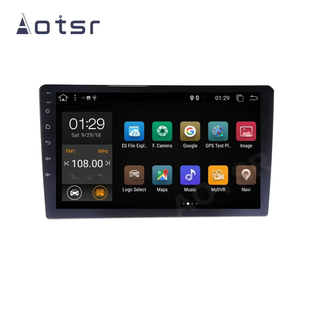 10 inç 2 + 32 Carplay Aotsr 1 Din evrensel araba dikey ekran multimedya Android 10.0 2 + 32GB otomobil radyosu oynatıcı GPS navigasyon