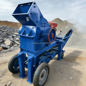 Moinho de Martelos PC 400*600 para Britagem de Agregados e Fabricação de Areia com Pneus Móveis e Pernas Telescópicas - Product Image 1