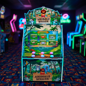 Animals Whack 32 Machine d'arcade à monnayeur, jeu de récompense par marteau, machine à tickets et à prix, 300W - Product Image 5