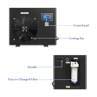 Machine de refroidissement portable 1HP pour bain de glace avec compresseur et pompe, idéale pour les bains de glace ou les spas chauds