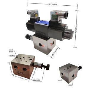 Hydraulic Valve <b>Block</b> M22*1.5 Integrated Directional Control Six-Way 45 Steel <b>Mounting</b> Base Plate - Product Image 2