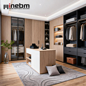 Custom Luxury Modern Design Wardrobe With Glass Door American High End Design Bedroom Closet <strong>Furniture</strong> With <strong>LED</strong> <strong>Light</strong> - Product Image 3