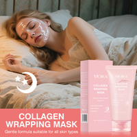 Enveloppement de nuit au collagène hydrolysé Peel Off Masque facial Peel-off Masque de peau en verre sans pores