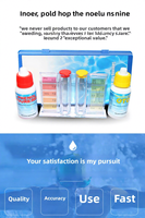 Kit de test pour piscine, équipement de nettoyage de piscine, kit de test PH et CL, kits de test de chlore pour l'eau, accessoires de nettoyage de piscine