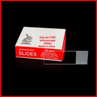 Slides 7101 7105 Coverslips Microscope Glass Slides Polished Frosted Surfaces Non-Chemically