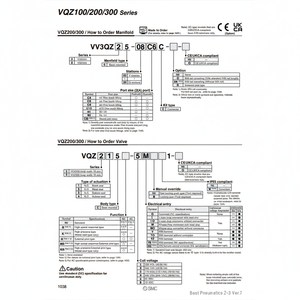 ชุดขั้วต่อนิวเมติกส์ VV3QZ15-06C6C ชิ้นส่วนนิวเมติก SMC - Product Image 1