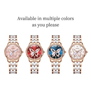 OLEVS 5610 marchio impermeabile <span class=keywords><strong>calendario</strong></span> luminoso da donna Casual da donna orologio al quarzo di moda Design diamante cinturino in ceramica orologio da polso - Product Image 6