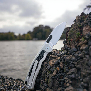 Couteau pliant Premium en titane G10, lame en acier D2 usinée CNC, outil EDC haut de gamme, couteau de cuisine, OEM disponible, DIY <span class=keywords><strong>Bowie</strong></span> - Product Image 3