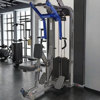Machine à Rame Assise Commerciale à Poids Chargés pour Entraînement du Dos, Équipement de Musculation et de Force avec Pile de Poids