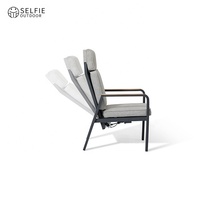 Meubles de porte Patio moderne Bistro Table et chaises Fauteuil inclinable