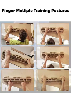 屋内木制指板エクササイズクライミングボードポータブル指板プルアップバーハングボード指トレーナー - Product Image 5