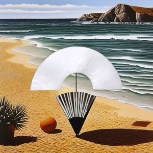 Promoción: Abanico Plegable de Plástico de 13 Pulgadas con Varillas de Kongfu, en Blanco para Sublimación, para Manualidades de Bambú - Product Image 3