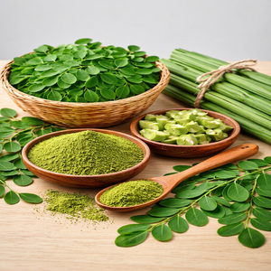 Poudre de feuilles de Moringa, poudre végétale naturelle verte, ingrédient à base de plantes, approvisionnement en vrac, qualité d'exportation - Product Image 5
