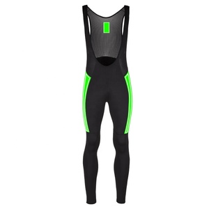 Cuissard de VTT personnalisé à marque privée – Longueur longue, séchage rapide, évacuation de l'humidité, Spandex/Nylon, noir/jaune au dos - Product Image 1