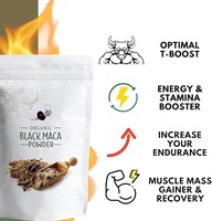 Extracto de Raíz en Polvo Negro, Proteína Orgánica para Hombres, Refuerzo de Fuerza y Resistencia, en Botella
