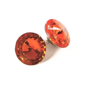 LICHUAN Furniture decorative glass crystal diamond snap sofa buttons guangzhou factory Buttons