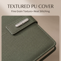 Ensemble cadeau de carnet en cuir PU A5 avec fermoir magnétique, logo personnalisé, stylo et boîte pour cadeaux d'entreprise