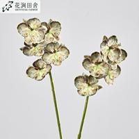 Orchidée Phalaenopsis artificielle réaliste à 5 têtes, de haute qualité, imprimée en 3D, pour la décoration de la maison et la table de Thanksgiving