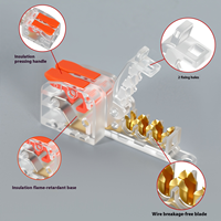 Connecteur rapide de type T pour bornier, diviseur de fils sans coupure, perforation d'isolation, connecteur de fils rapide et compact