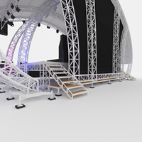 Estructura Circular Truss Portátil para Escenario de DJ e Iluminación de Eventos Estructura Curva de Aluminio Duradero Fabricada con Aleación de Aluminio Prémium