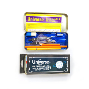 Ensemble mathématique d'univers bon marché 13pcs boussole diviseur mathématique ensemble dans une boîte en métal - Product Image 5
