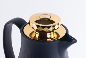 Théière thermos 1000ML cafetière isolée de style arabe Dallah avec couvercle doré - Product Image 5