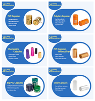 Capsules thermorétractables en PVC de haute qualité, résistantes à la poussière, pour l'emballage de bouteilles de vin – Approvisionnement direct usine
