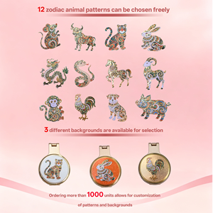 Supporto per Telefono da Scrivania con Stampa Metallica dei 12 Segni Zodiacali Cinesi, Design Personalizzato con Specchio, Idea Regalo per Amici - Product Image 6