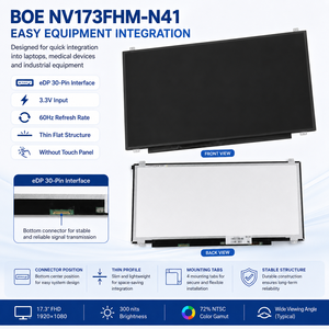โมดูลจอแสดงผล TFT LCD รุ่น NV173FHM-N41 BOE ขนาด 17.3 นิ้ว ความละเอียด 1920x1080 FHD EDP 30 พิน สำหรับการรวมเข้ากับอุปกรณ์ OEM - Product Image 5