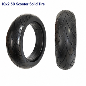 Pneu plein 10x2.5D de 10 pouces pour trottinette électrique, résistant à l'usure, anti-crevaison, sans chambre à air, coque de roue de remplacement - Product Image 1