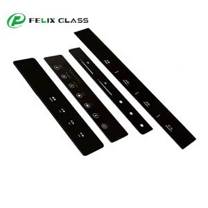 2mm Touch Screen Protective Glass Screen Printed Automation Home Tempered Cover Glass Panel for <b>Smart</b> Door <b>Lock</b> - Product Image 2