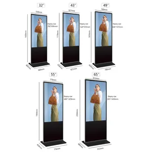 55 Inch Indoor Floor Standing Digital Signage Kios