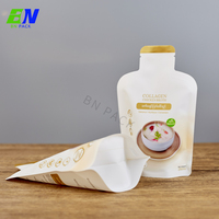 Sac en plastique à gousset à fermeture éclair de forme personnalisée pour bouillon d'os pochette à cornue adaptée au micro-ondes fermeture à glissière emballage d'aliment pour animaux de compagnie en sucre