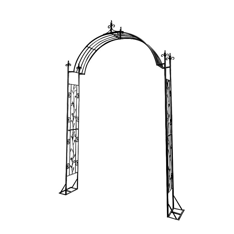 قوس الحديقة المعدني، أقواس الحديقة، جسر البرجولة لتسلق النباتات، زينة الطريق المعلقة