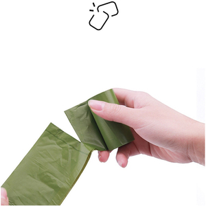 15 bolsas por rollo con logotipo personalizado bolsa de caca de perro perfumada para necesidades de almacenamiento convenientes - Product Image 2