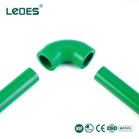 Coude PPR Ledes à 90 degrés 20 mm, raccord PPR à souder par fusion pour système de plomberie