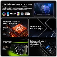 AS US ProArt Creator 16 2025 Ryzen Al9 HX370 RTX50 Series 2.8K OLED 16 pouces Écran tactile Haute performance IA