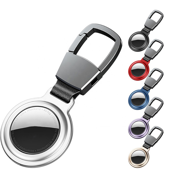 Aluminum Magnetic Airtags Case Electroplate Finish Dog Cat Pet Collar Wallet Luggage Holder Apple Air Tags Cover Tracker