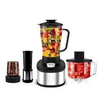 Mixeur et robot culinaire multifonction 4-en-1 en acier inoxydable avec bol en verre pour smoothies