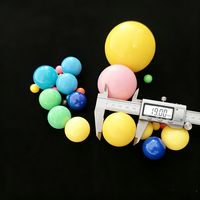 Boules en plastique colorées de 20 mm, brun, noir, cyan, gris, petites sphères, boules flottantes rondes en plastique, boules en PP, vente en gros