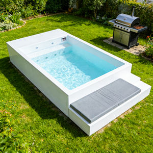 โรงแรมรีสอร์ทขนาดเล็กพร้อมสระว่ายน้ำไฟเบอร์กลาสแบบตั้งพื้นสำเร็จรูป - Product Image 1