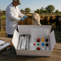 Test de grossesse précoce pour ruminants de haute précision - Kit de test de grossesse pour vaches/bovins - Test rapide de grossesse précoce pour animaux - Sang total