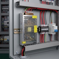 Alimentation à découpage AC/DC 5V 30A à sortie unique, boîtier métallique perforé pour équipement industriel