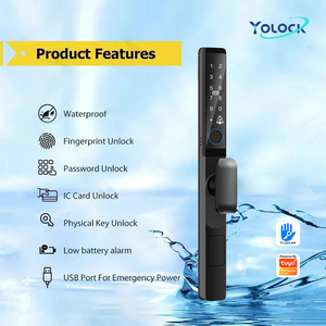 Cerradura Inteligente WiFi con Huella Dactilar Yolock Tuya, Cerradura Inteligente con Cerrojo para Puerta de Aluminio, Compatible con la Aplicación Smart Life - Product Image 3