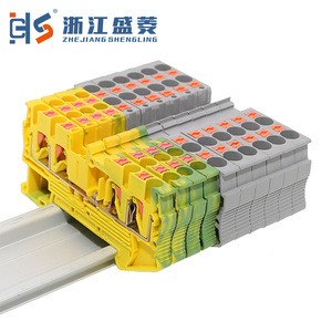 Pt 4-quattro 4mm ² 32A 1000V 4 cách đẩy nhanh kết nối mùa xuân khối thiết bị đầu cuối nhà sản xuất - Product Image 6