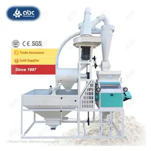 High Quality Maize Wheat Sorghum Small Automatic Flour Mill Machine for Milling Grinding Rice,Cassava,Bean,Soya