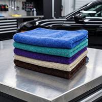 Paño de microfibra de doble cara con pelo largo y corto, sin arañazos, 500GSM, para pulido automotriz y eliminación de cera, venta al por mayor para exportación, directo de fábrica